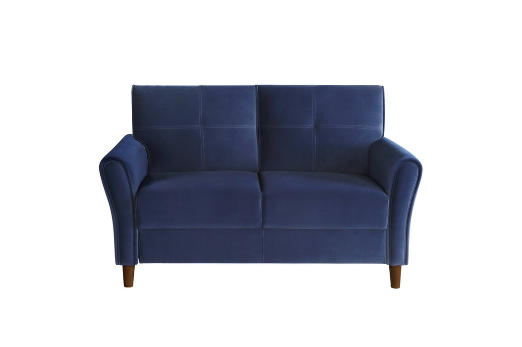 Dunleith Blue Velvet Living Room Set