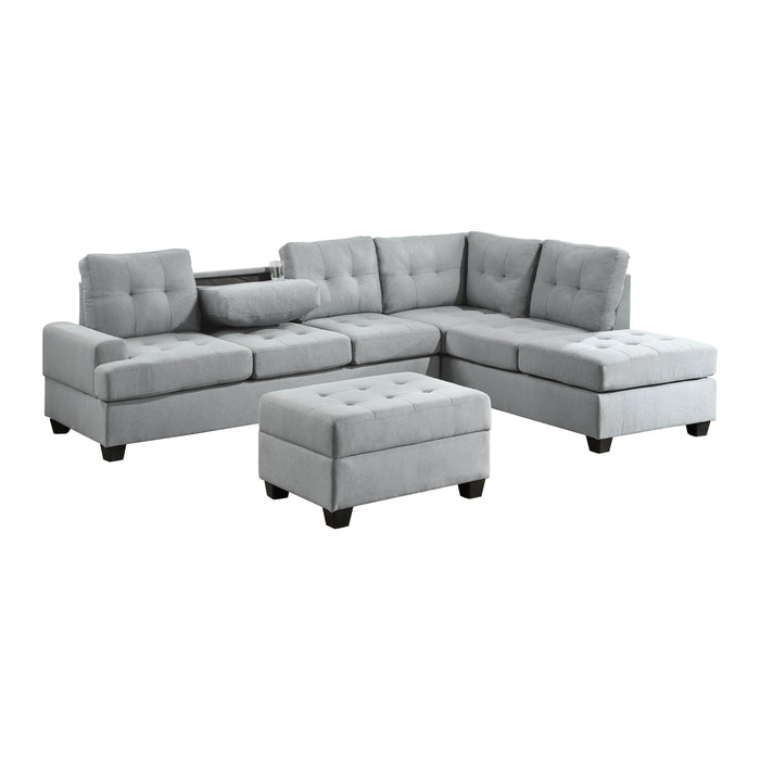 Dunstan Gray Reversible Sectional