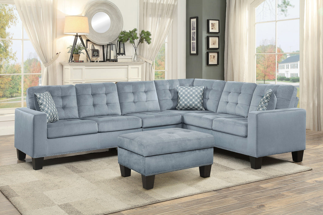 Lantana Gray Reversible Sectional