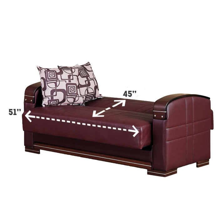 Manhattan Mahogany Sleeper Living Room Set