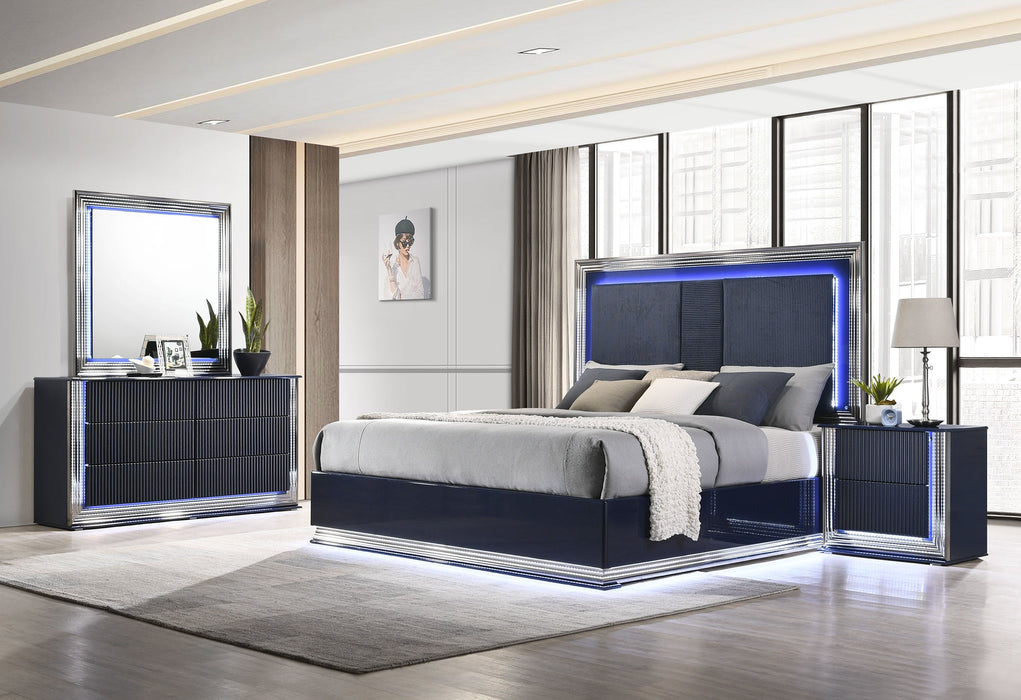 Avon Aspen With Led Navy Bedroom Set