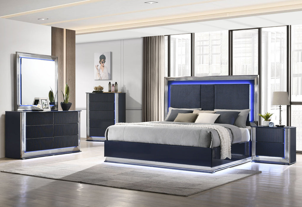 Avon Aspen With Led Navy Bedroom Set