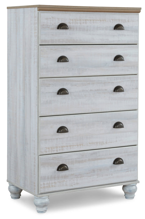 Haven Bay Two-tone Panel Bedroom Set