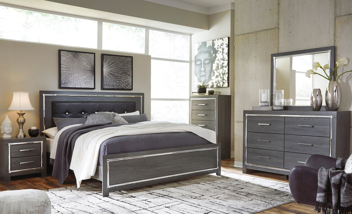 Lodanna Gray LED Platform Bedroom Set