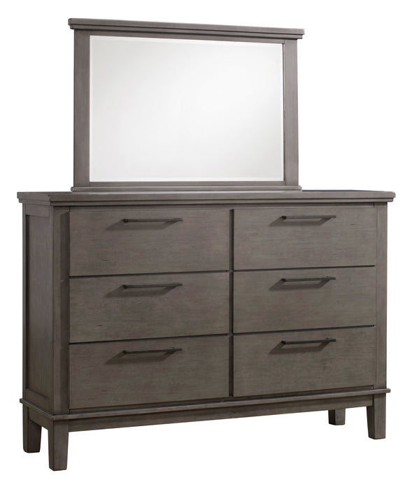 Hallanden Gray Footboard Storage Upholstered Panel Bedroom Set