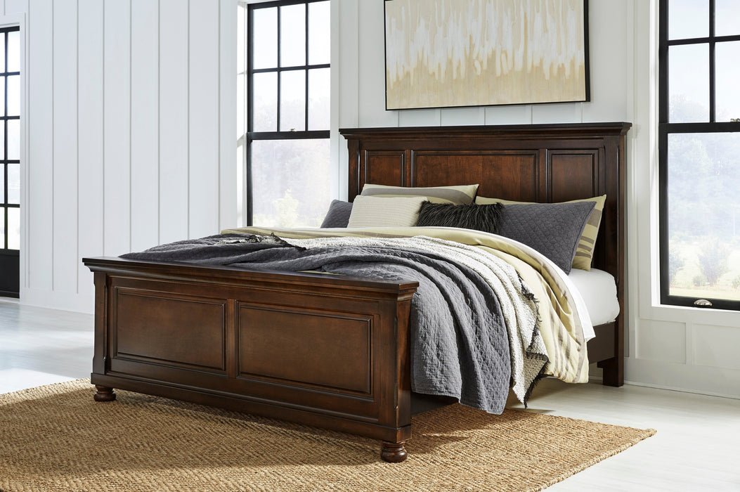 Porter Rustic Brown Panel Bedroom Set