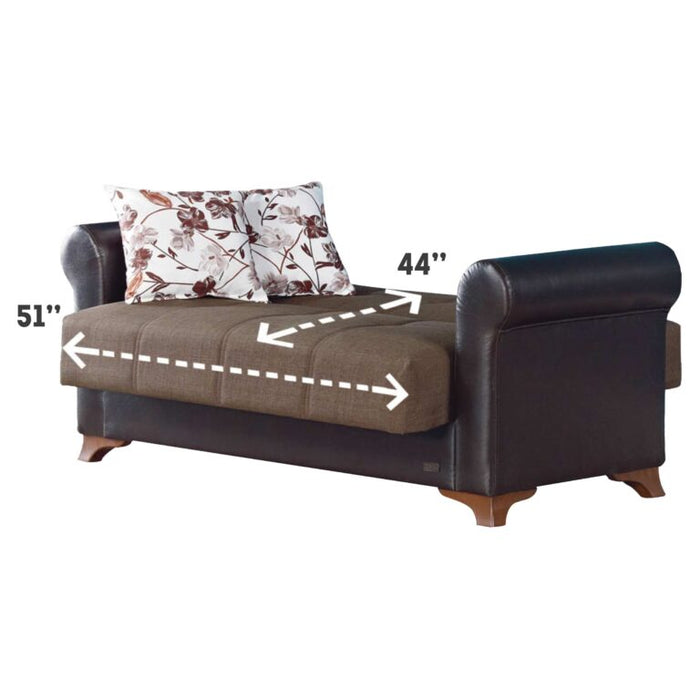 Bergen Convertible Light Brown Sleeper Living Room Set