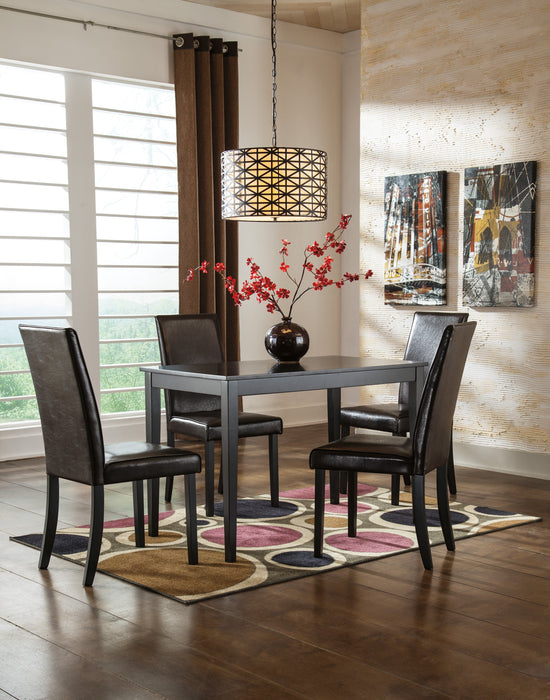 Kimonte Dark Brown Dining Room Set