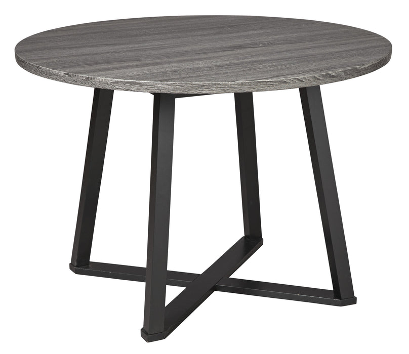 Centiar Gray/White 5-Piece Round Dining Set