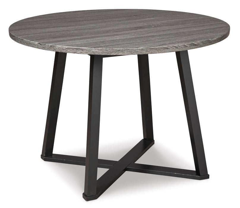 Centiar Gray/Gray 3-Piece Round Dining Set