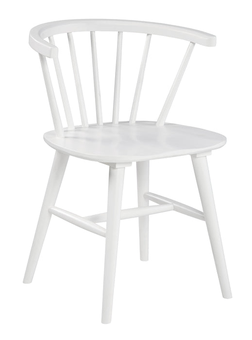 Grannen White 3-Piece Round Dining Set