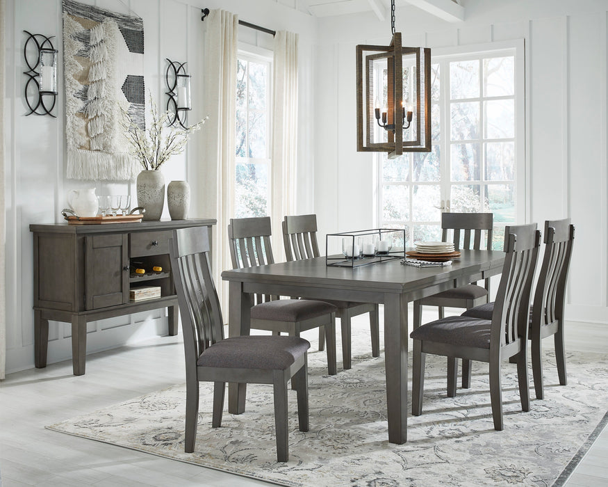 Hallanden Gray Extendable Dining Set