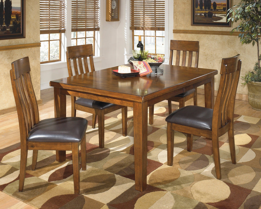 Ralene Medium Brown Extendable Dining Set