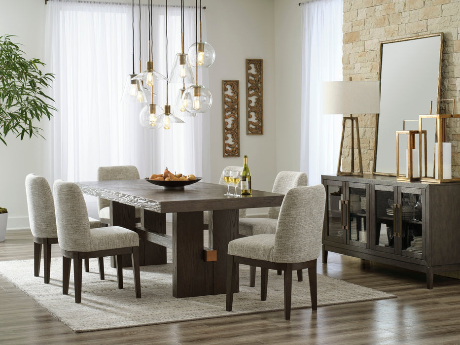 Burkhaus Dark Brown Extendable Dining Set