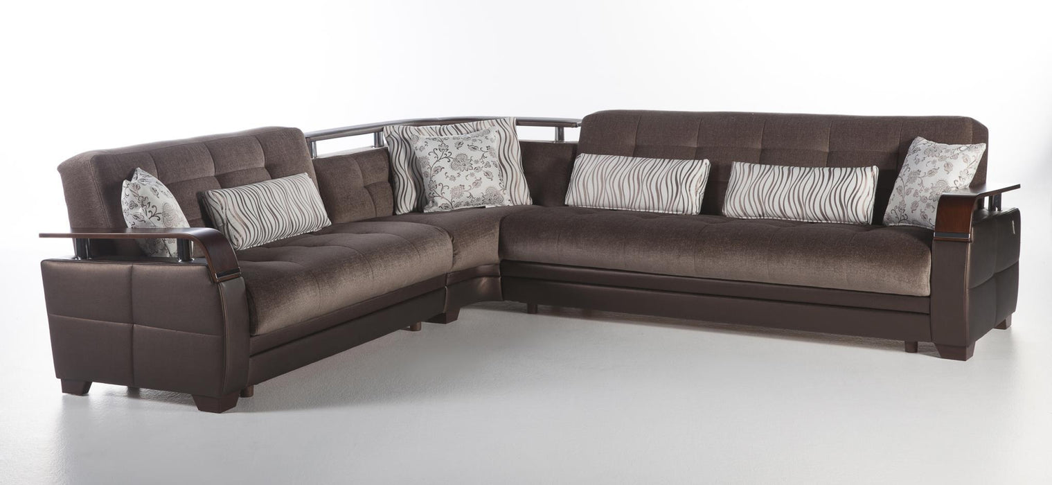 Natural Sectional (Prestige Brown)