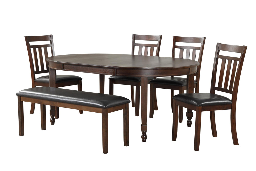 Walnut 6Pc Dining Set