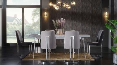 Loretto  Expandable Dining Table (Loretto Hg Gray)