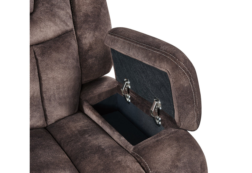 Night Range Chocolate Power Recliner Living Room Set