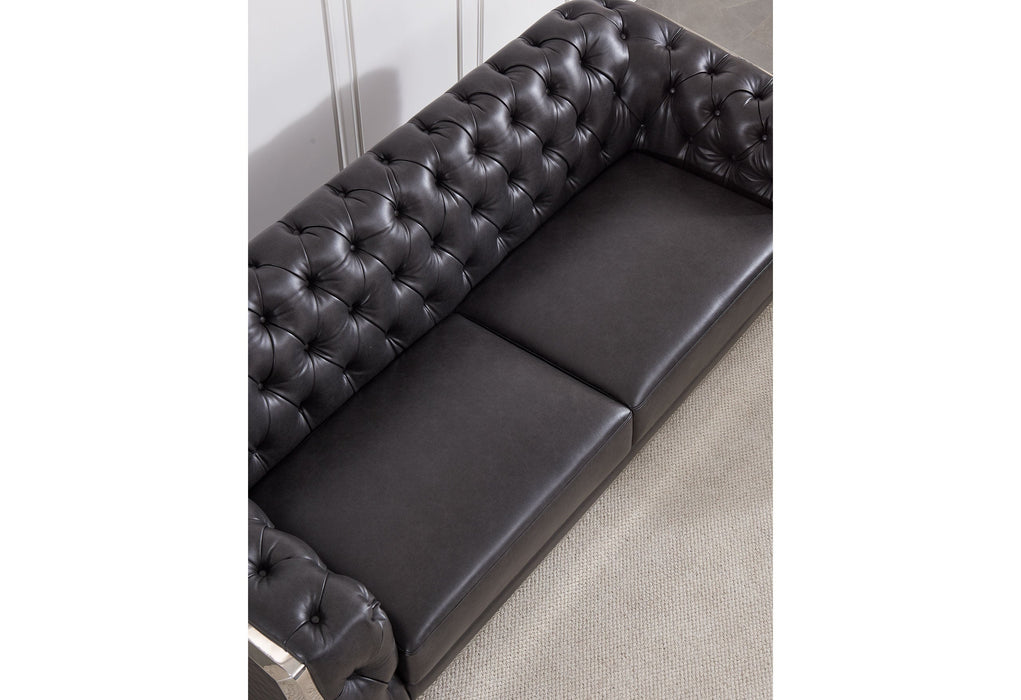 Blanche Charcoal Living Room Set