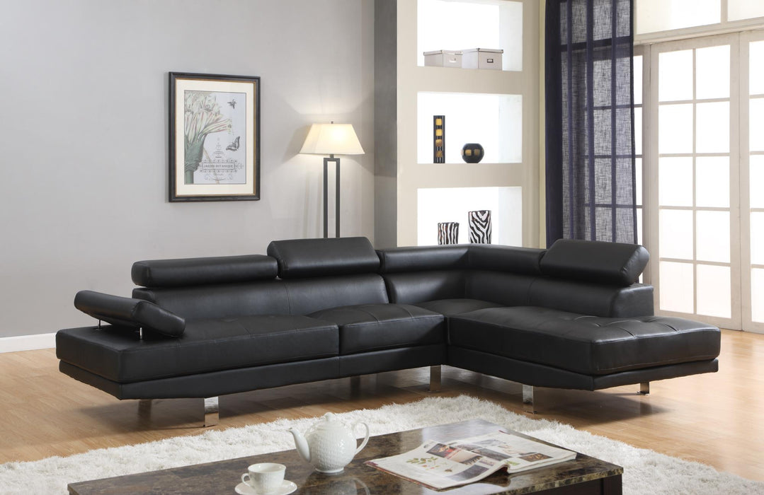 Antares Black Modern Sectional