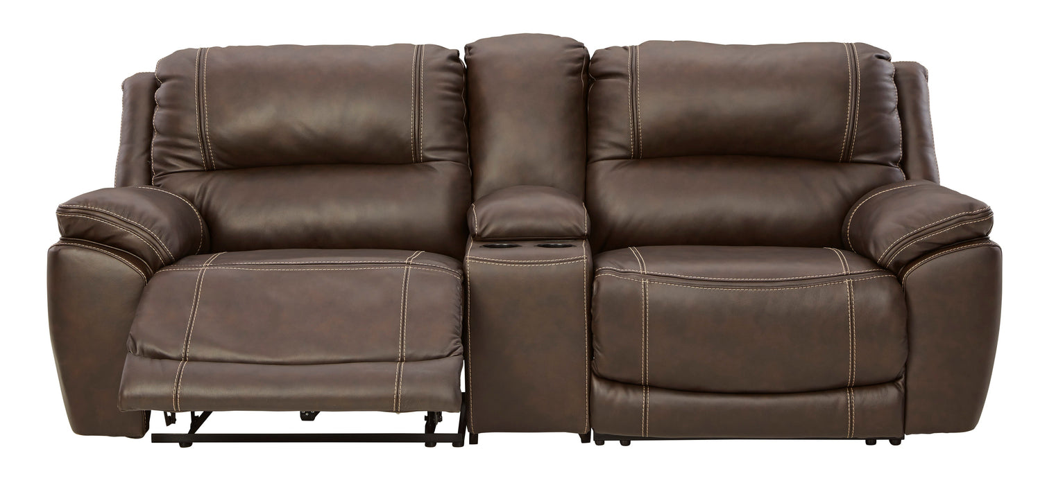 Dunleith Chocolate Power Recliner Loveseat