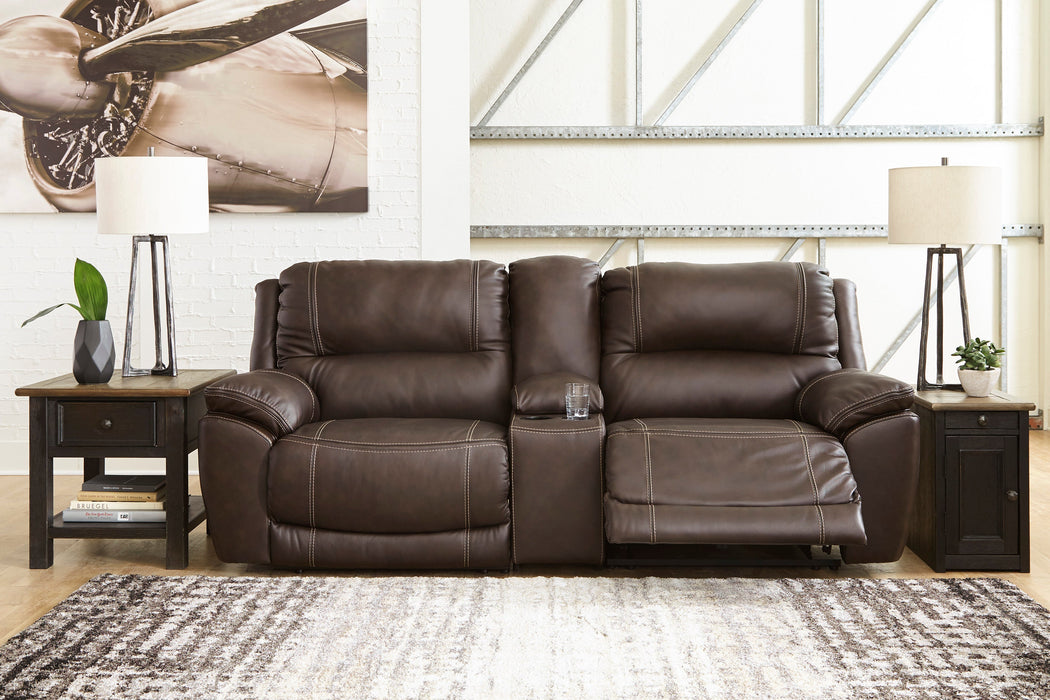 Dunleith Chocolate Power Recliner Loveseat