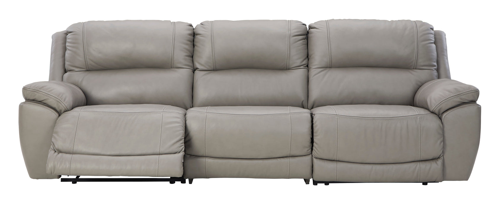 Dunleith Gray Power Recliner Sofa