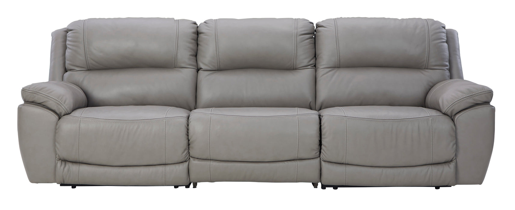 Dunleith Gray Power Recliner Sofa