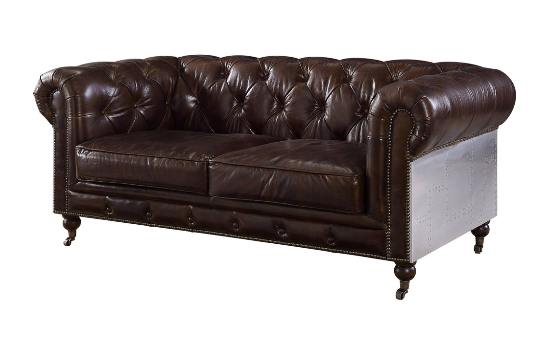 Aberdeen Brown Leather Living Room Set