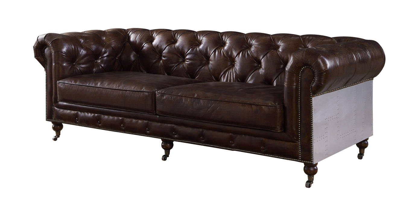 Aberdeen Brown Leather Living Room Set
