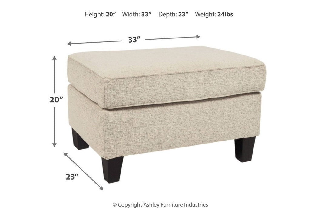 Abinger Natural Ottoman - 8390414 - Gate Furniture