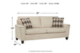 Abinger Natural Queen Sofa Sleeper - 8390439 - Gate Furniture