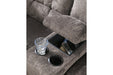 Acieona Slate Reclining Loveseat with Console - 5830094 - Gate Furniture