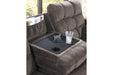 Acieona Slate Reclining Sofa with Drop Down Table - 5830089 - Gate Furniture