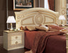 Aida Bed Ivory W/Gold Queen - In Stock Furniture