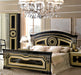 Aida Bedroom Black W/Gold, Camelgroup Italy Set - Gate Furniture