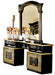 Aida Black/Gold Vanity Dresser Set - In Stock Furniture