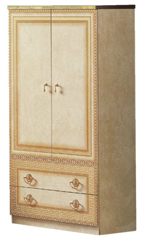 Aida Ivory 2 Door Wardrobe - i23996 - In Stock Furniture