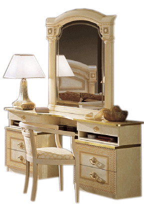 Aida Ivory Vanity Dresser Set - In Stock Furniture