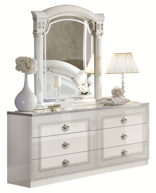 Aida White Silver Dresser - i26146 - In Stock Furniture