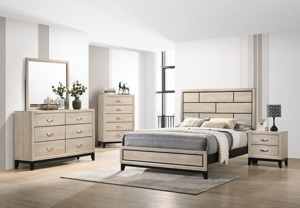 Akerson Driftwood Panel  Bedroom Set - Gate Furniture