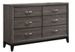 Akerson Gray Dresser - B4620-1 - Gate Furniture