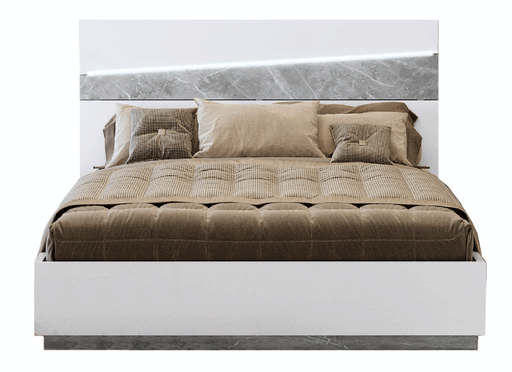 Alba Bed W/ Light, Italy Queen - In Stock Furniture
