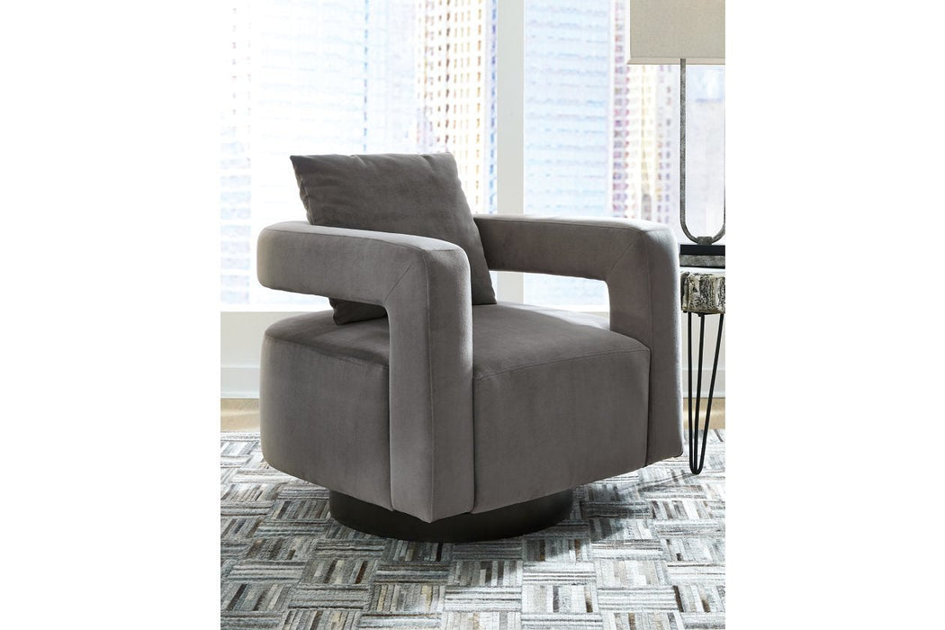 Alcoma Otter Swivel Accent Chair - A3000256 - Gate Furniture