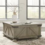 Aldwin Gray Coffee Table with Lift Top - T457-20 - Gate Furniture
