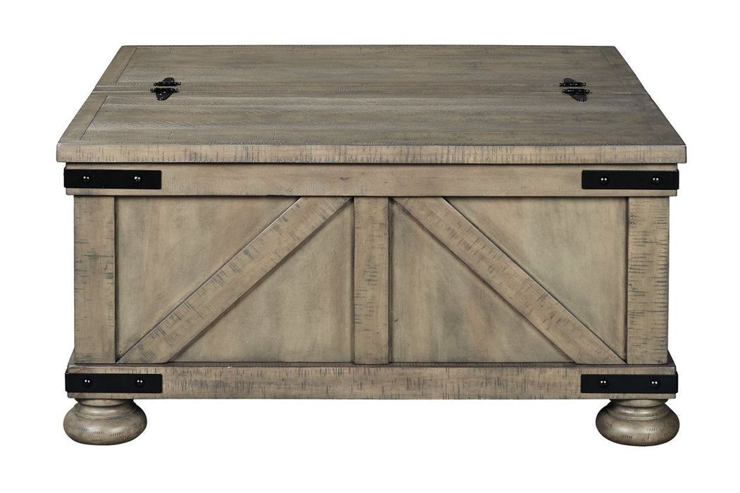 Aldwin Gray Coffee Table with Lift Top - T457-20 - Gate Furniture