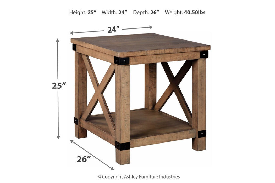 Aldwin Gray End Table - T457-3 - Gate Furniture