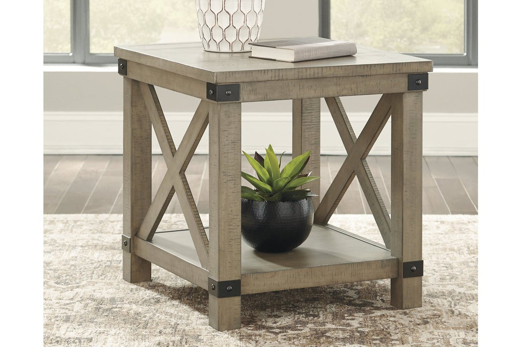 Aldwin Gray End Table - T457-3 - Gate Furniture