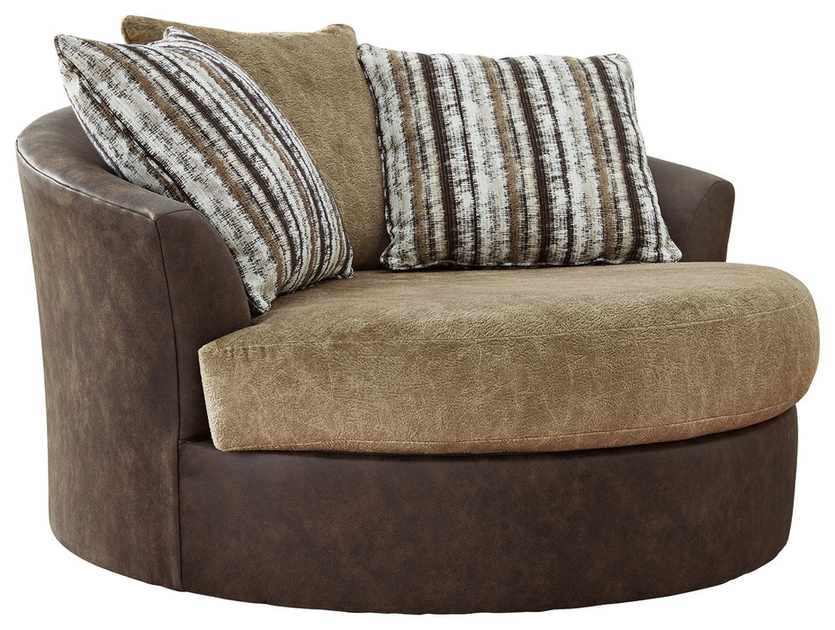 Alesbury Oversized Swivel Accent Chair - 1870421 - In Stock Furniture