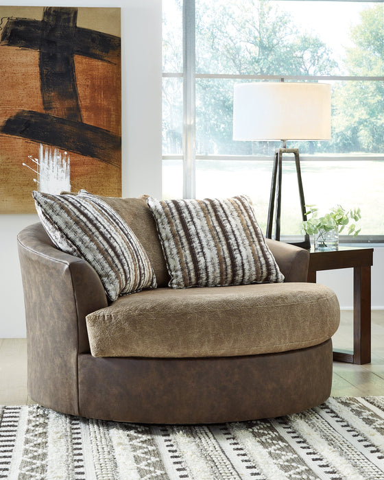 Alesbury Oversized Swivel Accent Chair - 1870421 - In Stock Furniture